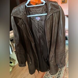Genuine leather thermometer leather jacket